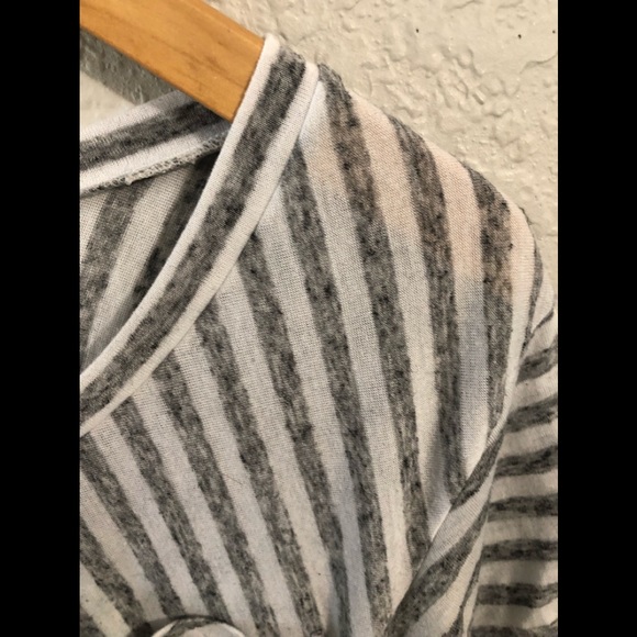 AX Armani Exchange Striped Tee XS Gray - Picture 5 of 6